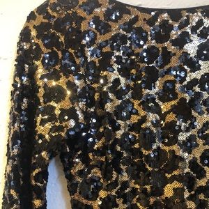 Lolita Long Sleeve Sequin Minidress